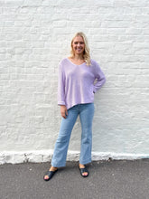 Load image into Gallery viewer, MAYA KNIT JUMPER - LILAC - SILVER WISHES