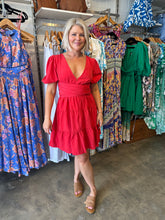 Load image into Gallery viewer, FESTIVE DRESS - RED