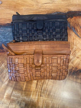 Load image into Gallery viewer, SADIE BLACK WOVEN LEATHER BAG - RUGGED HIDE
