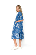Load image into Gallery viewer, YVONNE MIDI DRESS - INDIGO