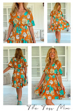 Load image into Gallery viewer, JAASE AQUA FIELDS TESSA MINI DRESS