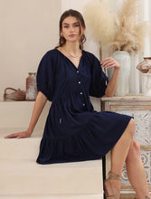 Load image into Gallery viewer, TENZIE NAVY DRESS - IRIS MAXI