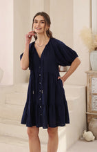 Load image into Gallery viewer, TENZIE NAVY DRESS - IRIS MAXI