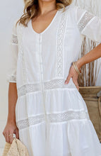 Load image into Gallery viewer, JOLIE LACE DRESS - WHITE