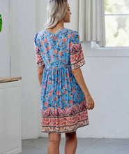 Load image into Gallery viewer, ELLA BOHO DRESS - IRIS MAXI
