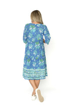Load image into Gallery viewer, REBECCA MIDI DRESS - SEA WATER