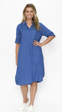 Load image into Gallery viewer, LULA SHIRT DRESS - BLUE