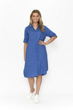 Load image into Gallery viewer, LULA SHIRT DRESS - BLUE
