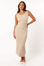 Load image into Gallery viewer, REIGN MAXI KNIT DRESS - BEIGE