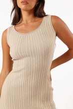 Load image into Gallery viewer, REIGN MAXI KNIT DRESS - BEIGE