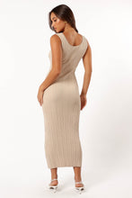 Load image into Gallery viewer, REIGN MAXI KNIT DRESS - BEIGE
