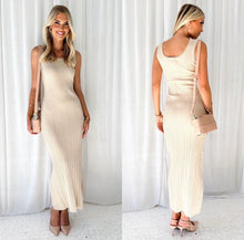 Load image into Gallery viewer, REIGN MAXI KNIT DRESS - BEIGE