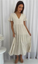 Load image into Gallery viewer, LUKAH LINEN NATURAL MAXI DRESS