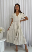 Load image into Gallery viewer, LUKAH LINEN NATURAL MAXI DRESS