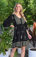 Load image into Gallery viewer, PHOEBE DRESS - BLACK