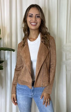 Load image into Gallery viewer, OLIVIA TAN JACKET FAUX SUEDE