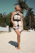 Load image into Gallery viewer, PALM CANYON MINI DRESS BLACK/CREAM
