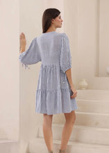 Load image into Gallery viewer, CARLY DRESS - BLUE STRIPE