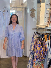 Load image into Gallery viewer, CARLY DRESS - BLUE STRIPE