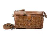 Load image into Gallery viewer, SADIE TAN WOVEN LEATHER BAG - RUGGED HIDE