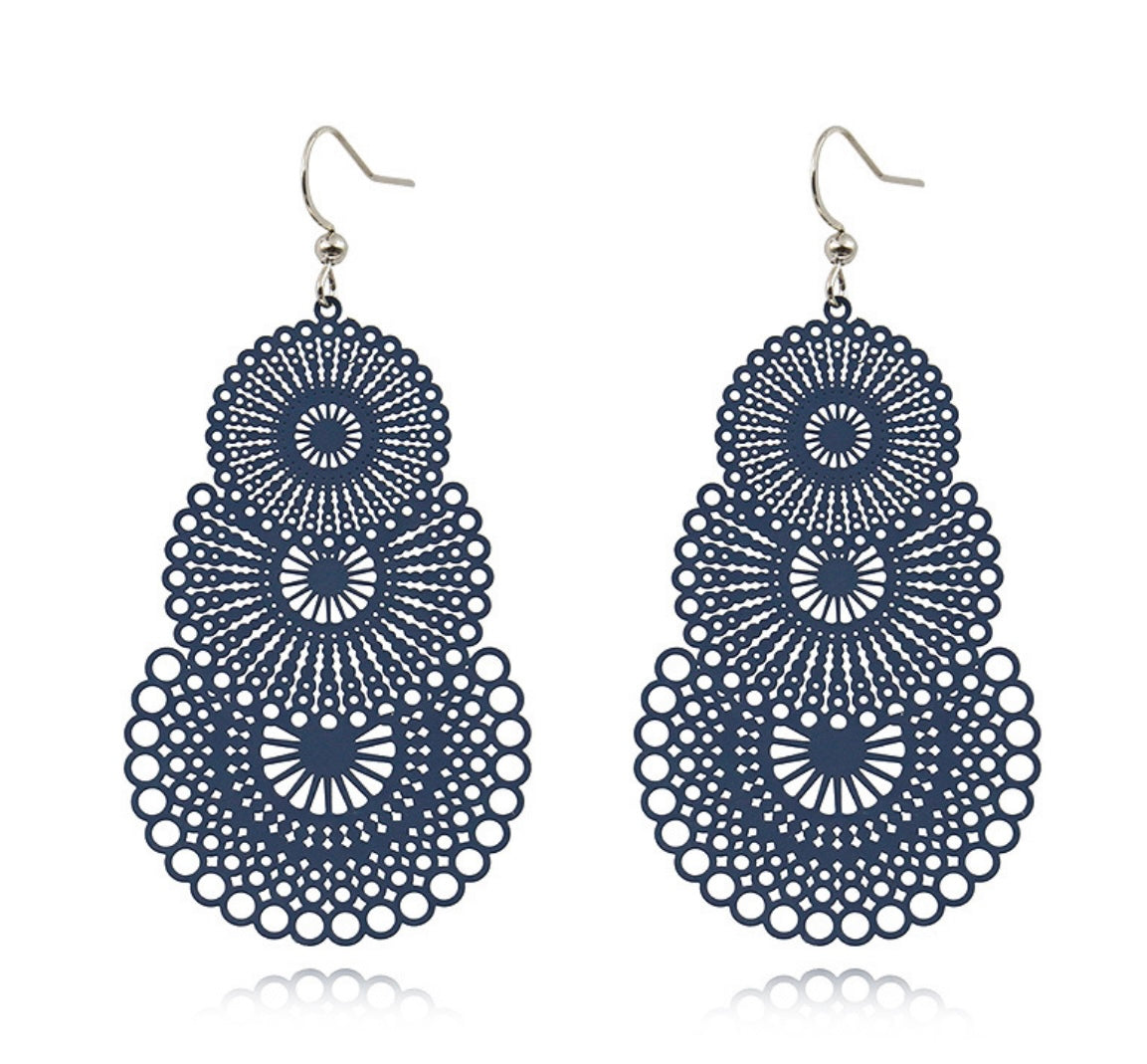 Blue store boho earrings