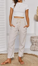 Load image into Gallery viewer, LITTLE LIES LUXE LINEN PANTS - BIEGE