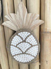 Load image into Gallery viewer, Small Pineapple white shell wall hanging