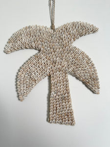 Palm Tree caowry shell wall hanging