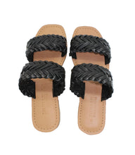 Load image into Gallery viewer, BENCIA LEATHER SANDALS BLACK - HUMAN PREMIUM