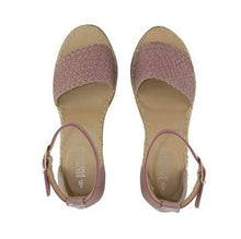 Load image into Gallery viewer, HABIT LEATHER WOVEN ESPADRILLE - BLUSH - HUMAN PREMIUM