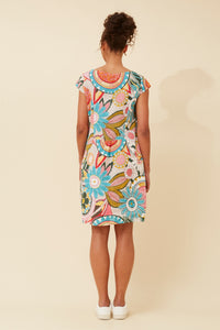 SISLEY FLORAL LINEN DRESS