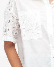 Load image into Gallery viewer, ALYSSA BRODERIE BLOUSE - WHITE