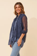 Load image into Gallery viewer, GAZELLE TOP - BLUE