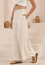 Load image into Gallery viewer, ALEXANDRIA TAILORED LINEN PANTS - BEIGE
