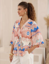 Load image into Gallery viewer, LEIA BLOUSE - IRIS MAXI