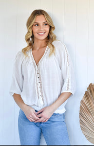 SUNSHINE COAST TOP - WHITE