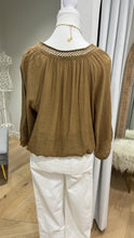 Load image into Gallery viewer, SUNSHINE COAST TOP - TAN/MUSTARD