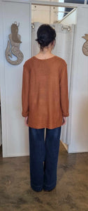 MAYA KNIT JUMPER - TAN - SILVER WISHES