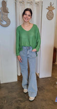 Load image into Gallery viewer, MAYA KNIT JUMPER - GREEN - SILVER WISHES