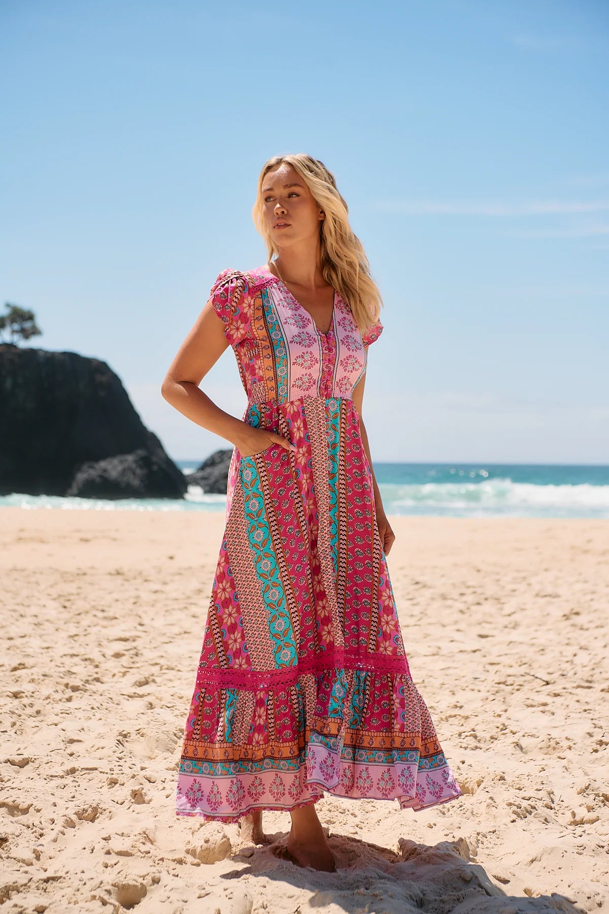 JAASE CEDELLA CARMEN MAXI DRESS  EmberandAsh