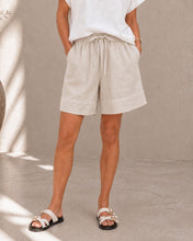 Load image into Gallery viewer, CHARLIE LINEN SHORTS - FLAX