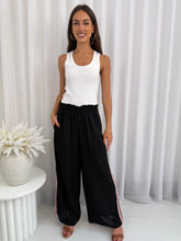 Load image into Gallery viewer, RAVING HEARTS PANTS - BLACK