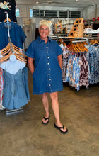 Load image into Gallery viewer, PEPE WAVE DENIM DRESS