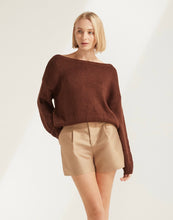 Load image into Gallery viewer, CLOUD DROP SHOULDER KNT JUMPER - BROWN