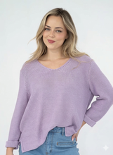 Load image into Gallery viewer, MAYA KNIT JUMPER - PURPLE ORCHID - SILVER WISHES