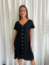 Load image into Gallery viewer, KYLIE LINEN DRESS - BLACK