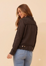 Load image into Gallery viewer, SASKIA ITALIAN LINEN JACKET - BROWN