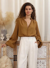 Load image into Gallery viewer, CAMEL BLOUSE