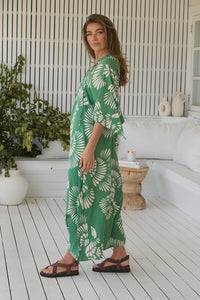 JAASE CANARY ISLAND BREE MAXI DRESS - KIMONO STYLE