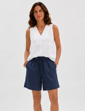 Load image into Gallery viewer, CHARLIE LINEN SHORTS - NAVY